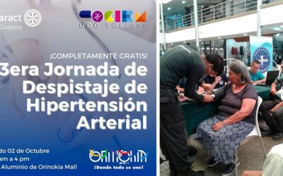 ORINOKIA MALL Y ROTARACT GUAYANA REALIZARÁN JORNADA DE PESQUISA DE HIPERTENSIÓN ARTERIAL