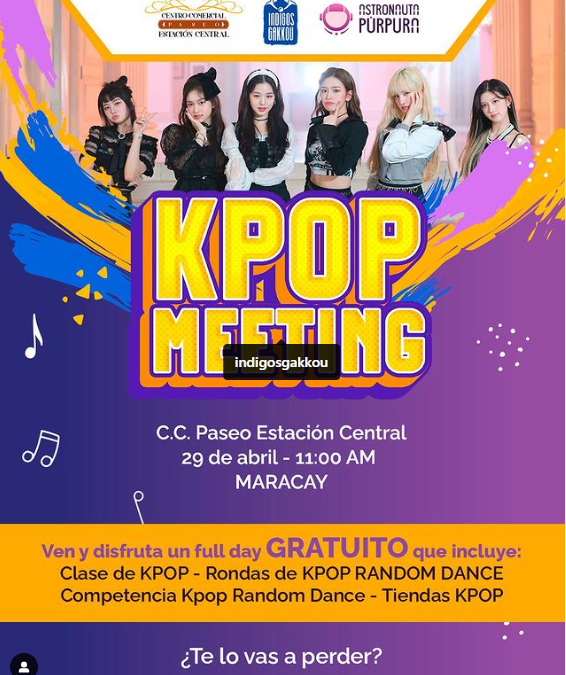 ARAGUA: KPOP MEETING EN C.C. PASEO ESTACIÓN CENTRAL